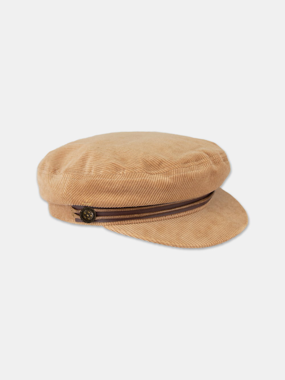 Corduroy top fiddler cap